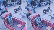 Chain Snatching Caught on Camera in Agra: 2 Bike-Borne Men Snatch Woman’s Chain While Shopping in Mangal Bazar, Police Respond After Video Goes Viral