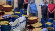 Fake Ginger Garlic Paste: Gang Making Adulterated Ginger Garlic Paste With Citric Acid and Rotten Garlics Busted in Hyderabad, 8 Arrested (Watch Video)