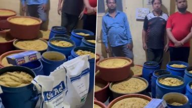 Fake Ginger Garlic Paste: Gang Making Adulterated Ginger Garlic Paste With Citric Acid and Rotten Garlics Busted in Hyderabad, 8 Arrested (Watch Video)