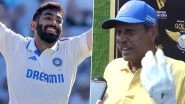 Border-Gavaskar Trophy 2024&ndash;25: Kapil Dev Praises Jasprit Bumrah for Leading Team India From the Front (Watch Video)