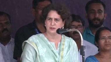 Priyanka Gandhi Slams Centre for Running Campaign Against Rahul Gandhi, Thanks People from Wayanad for Supporting Her Brother (Watch Video)