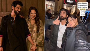 Sonakshi Sinha Goes ‘Vibe Hai’ As She Celebrates 5 Month Anniversary With Hubby Zaheer Iqbal in Italy (See Pic)