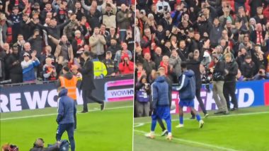 Manchester United Fans Give Farewell to Interim Coach Ruud van Nistelrooy at Old Trafford, Sing Songs for Former Star Striker After Man United vs Leicester City Match (Watch Video)