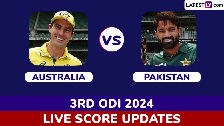 PAK 92/2 in 19.3 Overs (Target 141) | Australia vs Pakistan Live Score Updates of 3rd ODI 2024: Babar Azam, Mohammad Rizwan at the Crease After Opener’s Dismissals in One Over