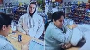 Indian Woman Bravely Fights Off Armed Robber in US: Old Viral Video Shows Store Owner Slaps the Gun, Beats Robber and Chases Him With Hammer in Courageous Move