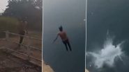 'Me Uchai Se Kood Raha Hun, Tu Reel Bana': Youth Drowns in Guna Dam After Jumping for Social Media Video (Watch Video)