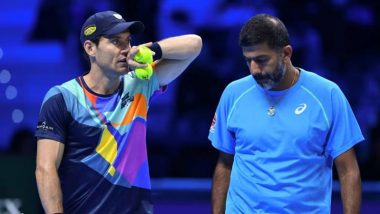 ATP Finals 2024: Rohan Bopanna-Matthew Ebden Suffers Second Defeat on Trot, Semi-Finals Hope Take Major Hit Following Loss Against Marcelo Arevalo and Mate Pavic