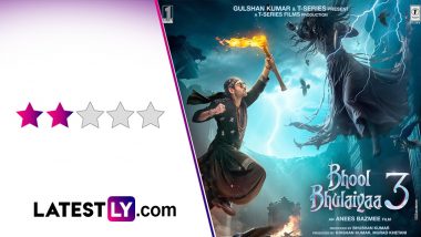 ‘Bhool Bhulaiyaa 3’ Movie Review: Kartik Aaryan’s Mildy Intriguing Horror-Comedy is Haunted By Knotty Writing, Outdated Humour and CGI Spooks! (LatestLY Exclusive)