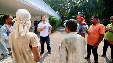 Rahul Gandhi Shares Special Diwali Moments With Painters, Potter Family (See Pics and Video)