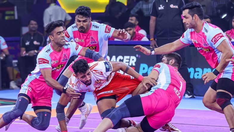 Pro Kabaddi League 2024 Live Streaming Free Online: How to Watch Jaipur Pink Panthers vs Puneri Paltan PKL 11 Match on Mobile and TV Channel Telecast