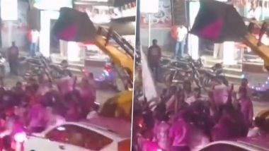 Shivaji Patil Fire Incident: Newly-Elected Chandgad MLA, Supporters Injured in Fire During Victory Celebrations in Kolhapur (Watch Video)