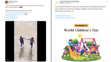 World Children’s Day 2024 Videos and Quotes: Netizens Share Posts, Wishes, HD Images, Greetings, Wallpapers and Messages to Celebrate the Day