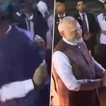 PM Narendra Modi Shares Warm Hug With Guyana President Mohamed Irfaan Ali, Receives Ceremonial Welcome and Guard of Honour in Georgetown (Watch Videos)