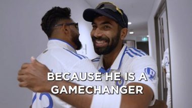 Mohammed Siraj Recreates Viral 'We Only Believe In Jassi Bhai' Moment While Hugging Jasprit Bumrah After India's Monumental Win In IND vs AUS 1st Test 2024 (Watch Video)