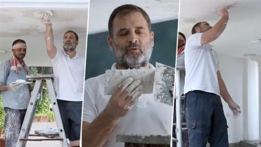 ‘A Diwali With Those Whose Hard Work Brightens India’: Rahul Gandhi, Nephew Raihan Celebrate Festival With Local Artisans in Delhi, Try Pottery and Painting (Watch Video)