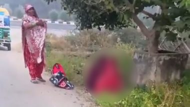 Agra Shocker: Woman Delivers Baby on Roadside After Being Denied Admission at CHC in Uttar Pradesh, Video Surfaces