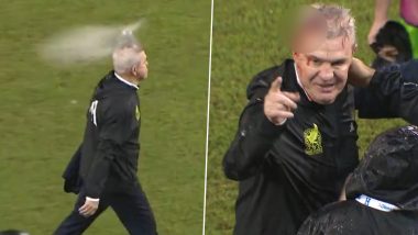 Coach Javier Aguirre Left Bloodied After Being Hit by Beer Can Thrown by Crowd Following Mexico's Defeat Against Honduras in CONCACAF Nations League 2024-25 (Watch Video)