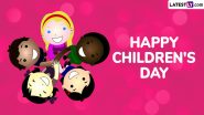 Children's Day 2024 Images and Bal Diwas HD Wallpapers for Free Download Online: Wish Happy Children's Day With WhatsApp Messages, DPs, Facebook Greetings and Stickers