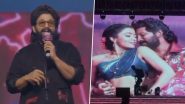 ‘Pushpa 2 The Rule’: Allu Arjun Teases Fans With Promo of Upcoming Track ‘Peelings’ at Promotional Event in Kochi (Watch Video)