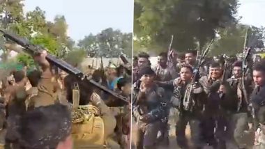 Sukma Encounter: DRG Jawans Dance in Celebration After 10 Naxals Killed in Gunfight With Security Forces in Chhattisgarh (Watch Video)