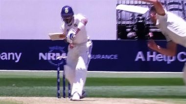 Virat Kohli Wicket Video: Star Batter Falls Cheaply Off Josh Hazlewood's Bowling In Ongoing IND vs AUS 1st Test of Border-Gavaskar Trophy 2024-25 at Perth