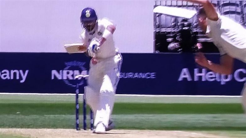 Virat Kohli Wicket Video: Star Batter Falls Cheaply Off Josh Hazlewood's Bowling In Ongoing IND vs AUS 1st Test of Border-Gavaskar Trophy 2024-25 at Perth