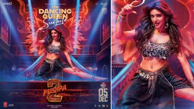 ‘Pushpa 2 – The Rule’: Sreeleela Joins Allu Arjun’s Upcoming Action Film for the Sizzling Track ‘Kissik’; Makers Unveil Poster of the ‘Dancing Queen’