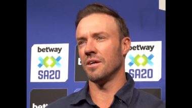 AB de Villiers Excited for SA20 Season 3 Opener Between Sunrisers Eastern Cape, MI Cape Town at St George’s Park (Watch Video)