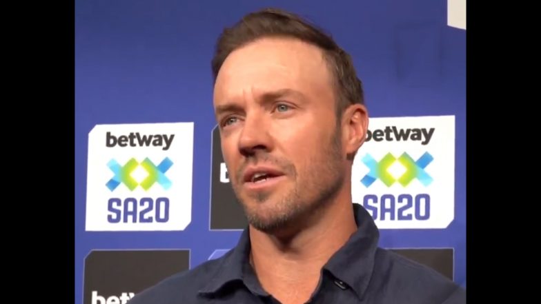 South Africa Legend AB De Villiers Excited for SA20 Season 3 Opener at St George’s Park 