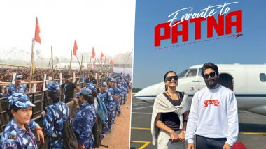 ‘Pushpa 2’ Trailer Launch: Allu Arjun’s Event Secured With 900 Police and 300 Private Guards at Gandhi Maidan in Patna, Bihar (View Pics)