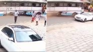 Kerala Road Accident: Rear Tyres of KSRTC Bus Detach After Collision With Speeding SUV in Kollam; Video Goes Viral