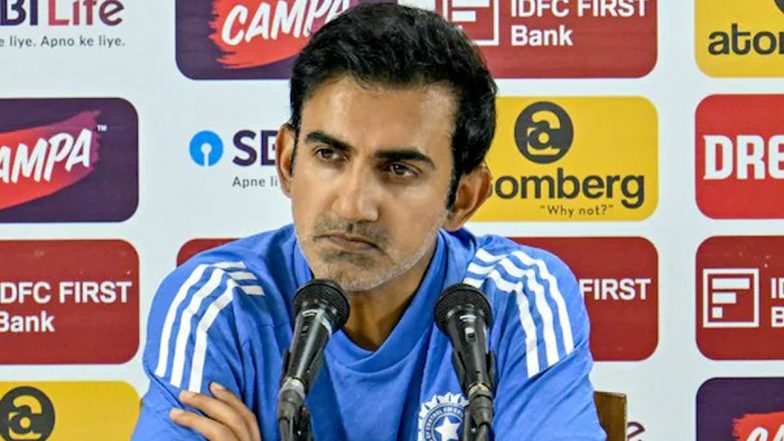 India National Cricket Team Head Coach Gautam Gambhir To Return Home Amid Border-Gavaskar Trophy 2024–25 Series for ‘Personal Reasons’: Report