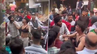 Haryana: Man Wearing Bra and Dancing in Market for Instagram Reel Beaten by Shopkeepers in Panipat; Video Goes Viral