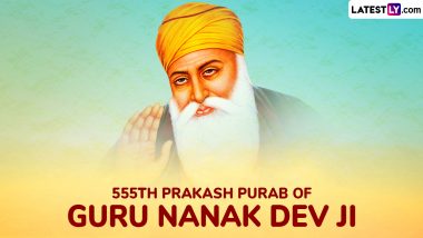 555th Parkash Purab Images and Gurpurab 2024 Wishes: Guru Nanak Jayanti WhatsApp Stickers, GIF Greetings, Messages, SMS, Quotes and Photos To Send on Guru Nanak Dev Ji Parkash Utsav