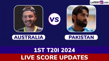 Australia vs Pakistan Live Score Updates of 1st T20I 2024: Get Toss Winner Result, Live Commentary and Full Scorecard Online of AUS vs PAK Cricket Match