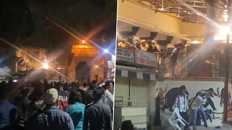 Udaipur Mewar Family Row: Stones Pelted As Clash Erupts Between Vishvaraj Singh Mewar and His Cousin Lakshay Raj Singh’s Supporters of the Royal Family Over Entry Into Udaipur Palace (Watch Videos)
