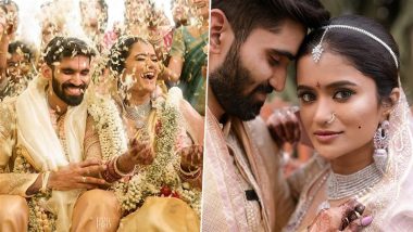 Badminton Star Srikanth Kidambi Ties Knot With Shravya Varma; Vijay Deverakonda, Rashmika Mandanna, Ram Gopal Varma, and Lavanya Tripathi Attend Wedding Ceremony (See Photos)