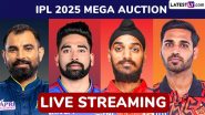 IPL 2025 Auction Free Live Streaming Online: Watch Live Telecast of Indian Premier League Players Bidding Event on Star Sports and JioCinema Online