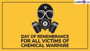 Day of Remembrance for All Victims of Chemical Warfare 2024 Date: Know Significance of the UN Day To Pay Tribute to the Victims of Chemical Warfare