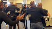 Mike Tyson vs Jake Paul Full Fight Video Live Streaming Online: Legendary Competitors Lennox Lewis and Evander Holyfield Visit Former Undisputed Heavyweight Champion In Dressing Room Ahead Of Paul vs Tyson Bout (Watch Video)