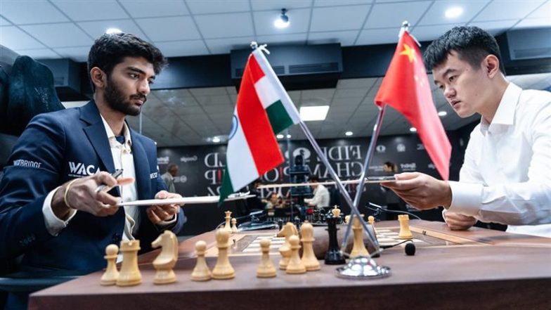 How To Watch D Gukesh vs Ding Liren Game 5 Free Live Streaming Online? Get Free Telecast Details of FIDE World Chess Championship 2024 Match on TV