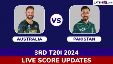 Australia vs Pakistan Live Score Updates of 3rd T20I 2024: Get Toss Winner Result, Live Commentary and Full Scorecard Online of AUS vs PAK Cricket Match