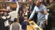 Jammu and Kashmir: MLA Khurshid Ahmad Sheikh Marshalled out of Assembly As Ruckus Over Article 370 Continues for 3rd Day (Watch Videos)