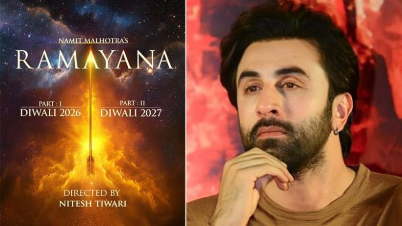 Ranbir Kapoor’s ‘Ramayana’ Announced; Nitesh Tiwari’s Two-Part Mythological Saga To Release During Diwali 2026 and 2027 (See First Poster)