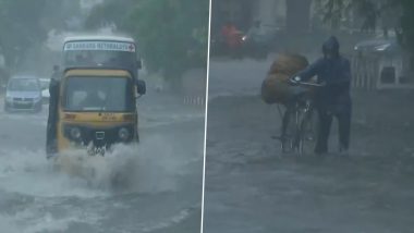 Chennai Rains: Cyclone Fengal Triggers Heavy Downpour, Waterlogging Across the City (Watch Videos)