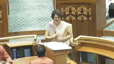 Priyanka Gandhi Takes Oath As Lok Sabha MP After Big Win From Wayanad, Officially Joins Sonia and Rahul Gandhi in Parliament (Watch Video)