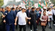 Constitution Day 2024 Celebrations in India: Olympic Medallists Mirabai Chanu, Ravi Dahiya and Yogeshwar Dutt Join 10,000 MY Bharat Youth Volunteers for March in Delhi (See Pics and Video)