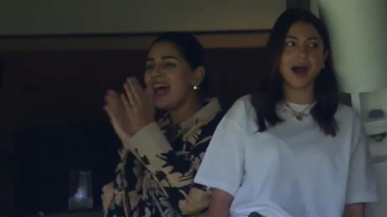 Anushka Sharma, Sanjana Ganesan React After India Take Final Australian Wicket on Day 2 of IND vs AUS 1st Test 2024 (Watch Video)