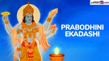 Prabodhini Ekadashi 2024 Greetings: Celebrate Dev Uthani Ekadashi by Sharing These Wishes, Lord Vishnu Images, HD Wallpapers and Messages on Kartiki Ekadashi