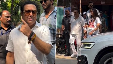 Maharashtra Assembly Elections 2024: Actor-Turned Politician Govinda Steps Out To Cast His Vote Amid Recent Health Concerns (Watch Video)